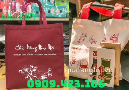 túi vải đựng quà tết