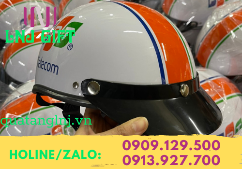 mũ bảo hiểm in logo quà tặng