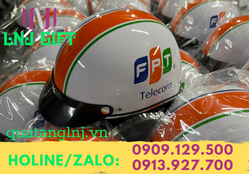 mũ bảo hiểm in logo fpt