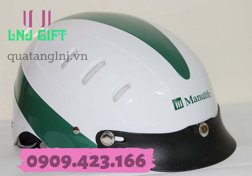 nón bảo hiểm nửa đầu in thương hiệu