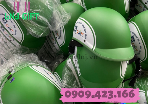 nón bảo hiểm nửa đầu in logo