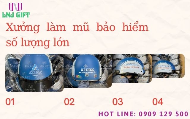 Xưởng làm mũ bảo hiểm số lượng lớn