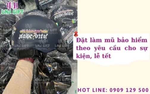 Đặt làm mũ bảo hiểm theo yêu cầu cho sự kiện, lễ tết