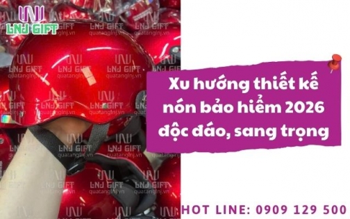 Xu hướng thiết kế nón bảo hiểm 2026 độc đáo, sang trọng