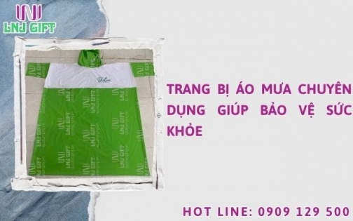 Trang bị áo mưa chuyên dụng giúp bảo vệ sức khỏe