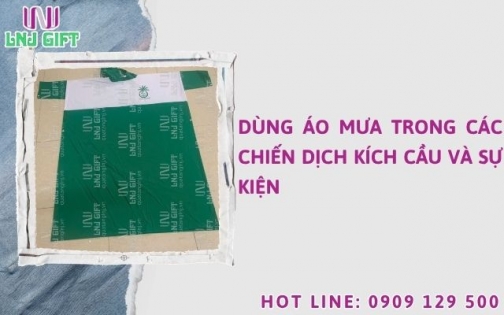 Dùng áo mưa trong các chiến dịch kích cầu và sự kiện